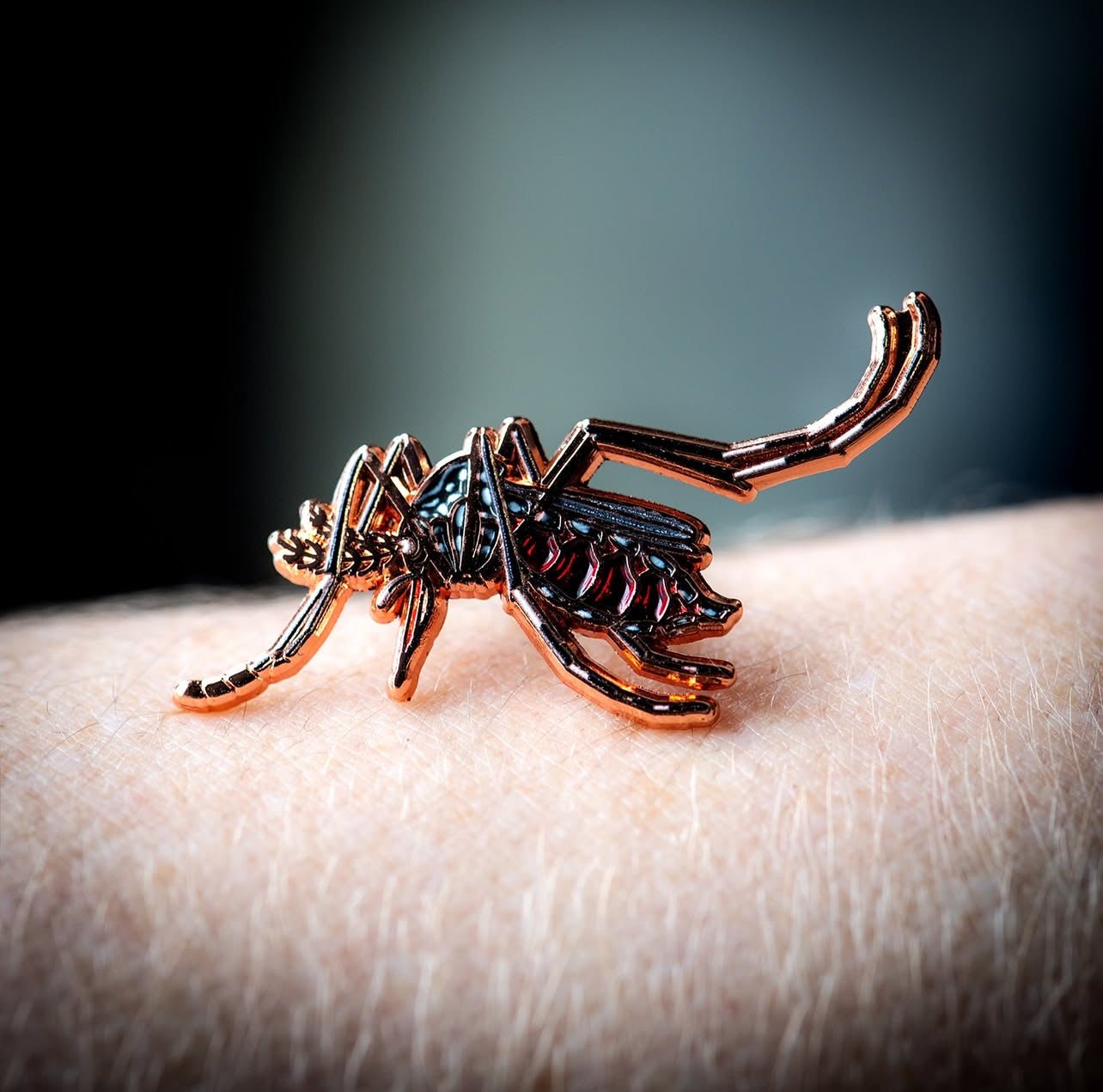 Yellow Fever Mosquito Female Enamel Pin