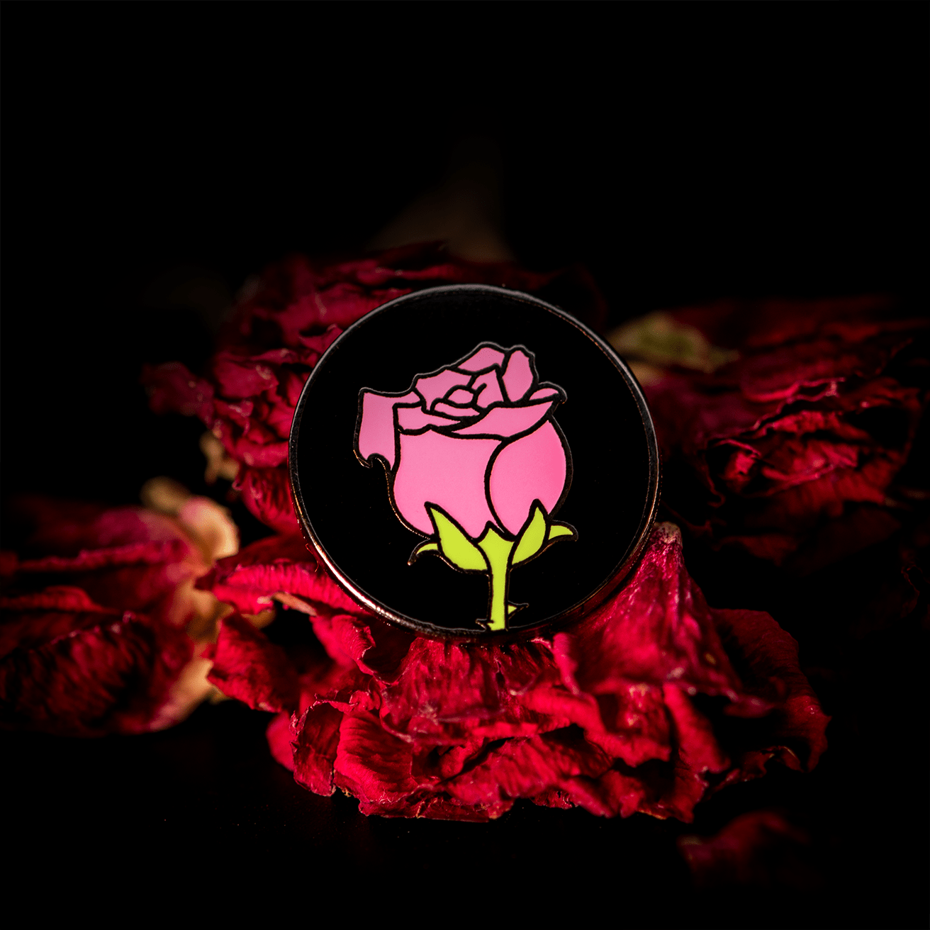 Rose Enamel Pin | Neon Nights by The Roving House