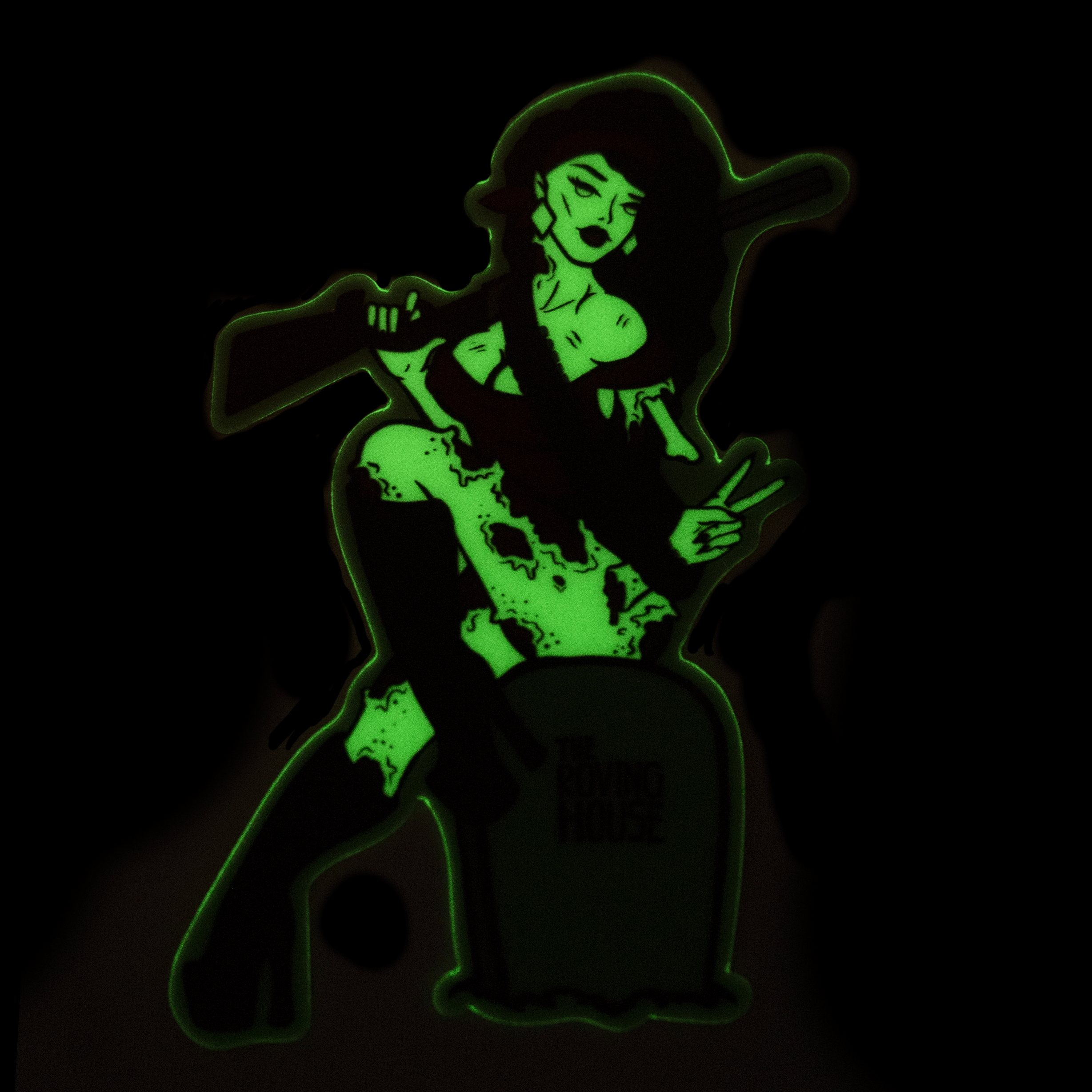 Billie the Zombie Glow-in-the-Dark Sticker – The Roving House